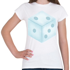PRINTFASHION Dobó kocka - Női póló - Fehér