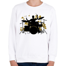 PRINTFASHION Dobos - Gyerek pulóver - Fehér