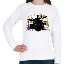 PRINTFASHION Dobos - Női pulóver - Fehér női pulóver, kardigán