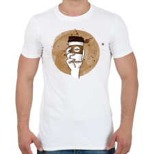 PRINTFASHION Dobozos kávé - Férfi póló - Fehér férfi póló