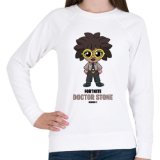 PRINTFASHION Doctor Stone - Fortnite Season 7 - Női pulóver - Fehér