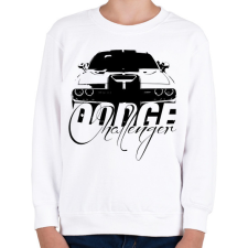 PRINTFASHION Dodge Challenger - Gyerek pulóver - Fehér gyerek pulóver, kardigán