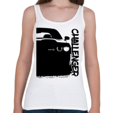 PRINTFASHION Dodge Challenger Half - Női atléta - Fehér női trikó