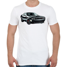 PRINTFASHION Dodge  - Férfi póló - Fehér férfi póló