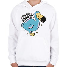 PRINTFASHION Dodó - Gyerek kapucnis pulóver - Fehér gyerek pulóver, kardigán