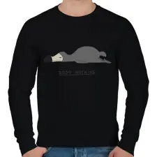 PRINTFASHION dodo nothing - Férfi pulóver - Fekete férfi pulóver, kardigán