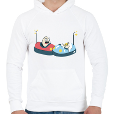 PRINTFASHION Dodzsemező tojások - Férfi kapucnis pulóver - Fehér