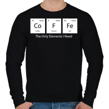 PRINTFASHION DoFFe - The Only Elements I Need - Férfi pulóver - Fekete férfi pulóver, kardigán