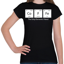 PRINTFASHION DoFFe - The Only Elements I Need - Női póló - Fekete női póló