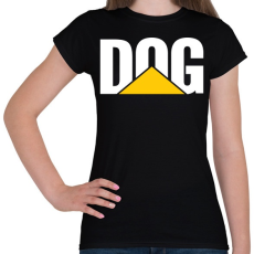 PRINTFASHION DOG Caterpillar - Női póló - Fekete
