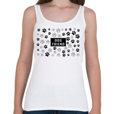 PRINTFASHION Dog friend - Női atléta - Fehér