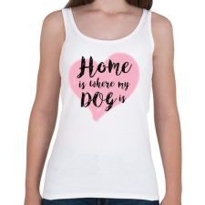 PRINTFASHION DOG LOVE - Női atléta - Fehér női trikó