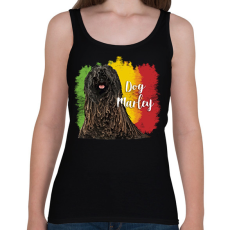 PRINTFASHION Dog Marley - Női atléta - Fekete