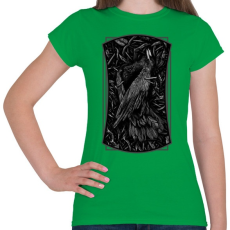 PRINTFASHION Döglött varjú - Női póló - Zöld