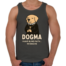 PRINTFASHION Dogma - Férfi atléta - Sötétszürke