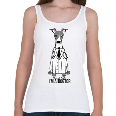 PRINTFASHION DoGtor - Női atléta - Fehér