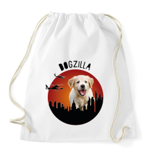 PRINTFASHION Dogzilla - Sportzsák, Tornazsák - Fehér tornazsák