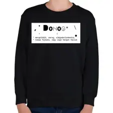 PRINTFASHION Dohog - Gyerek pulóver - Fekete gyerek pulóver, kardigán