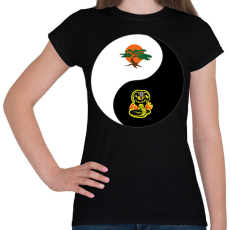 PRINTFASHION Dojo yin-yang - Női póló - Fekete