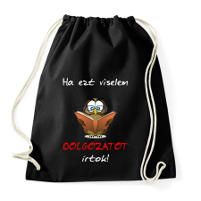 PRINTFASHION dolgozat - Sportzsák, Tornazsák - Fekete tornazsák