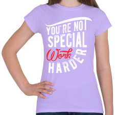 PRINTFASHION Dolgozz keményebben - Női póló - Viola női póló