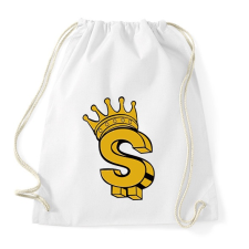 PRINTFASHION Dollar King - Sportzsák, Tornazsák - Fehér tornazsák