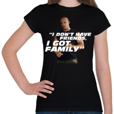 PRINTFASHION Dom Toretto - Női póló - Fekete