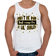 PRINTFASHION Don't be mad - Férfi atléta - Fehér