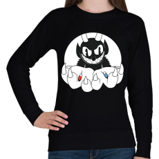 PRINTFASHION Don't deal with the Evil - Női pulóver - Fekete