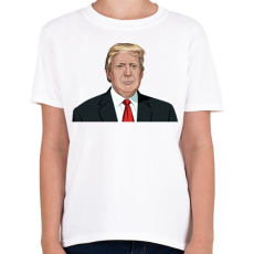 PRINTFASHION Donald Trump - Gyerek póló - Fehér