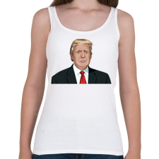 PRINTFASHION Donald Trump - Női atléta - Fehér női trikó