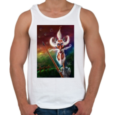 PRINTFASHION DonQuijote - Férfi atléta - Fehér