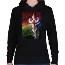 PRINTFASHION DonQuijote - Női kapucnis pulóver - Fekete női pulóver, kardigán