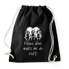 PRINTFASHION dont make me stuff - Sportzsák, Tornazsák - Fekete