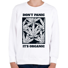 PRINTFASHION Dont Panic- Organic! - Gyerek pulóver - Fehér