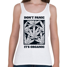 PRINTFASHION Dont Panic- Organic! - Női atléta - Fehér női trikó