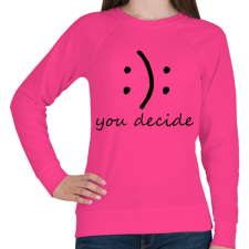 PRINTFASHION Döntés - Női pulóver - Fukszia női pulóver, kardigán