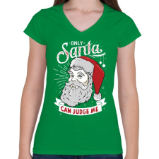 PRINTFASHION Döntőbíró - Női V-nyakú póló - Zöld női póló