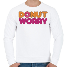 PRINTFASHION Donut-01 - Férfi pulóver - Fehér férfi pulóver, kardigán