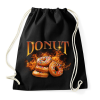 PRINTFASHION Donut - Sportzsák, Tornazsák - Fekete