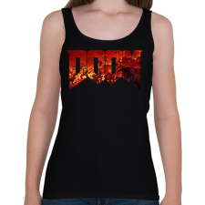 PRINTFASHION DOOM - Női atléta - Fekete női trikó