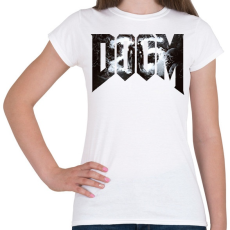 PRINTFASHION DOOM - Női póló - Fehér