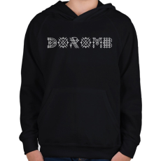 PRINTFASHION DOROMB  - Gyerek kapucnis pulóver - Fekete