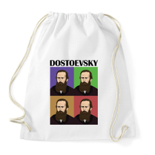 PRINTFASHION Dostoevsky - Sportzsák, Tornazsák - Fehér tornazsák
