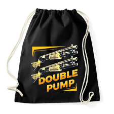 PRINTFASHION Double Pump - Sportzsák, Tornazsák - Fekete tornazsák