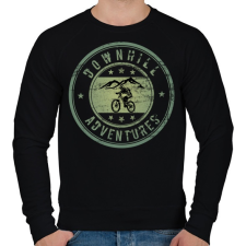 PRINTFASHION downhill adventures - Férfi pulóver - Fekete férfi pulóver, kardigán