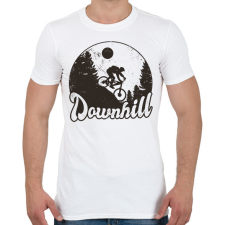 PRINTFASHION Downhill bringás - Férfi póló - Fehér férfi póló