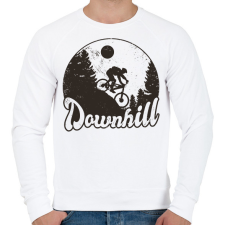 PRINTFASHION Downhill bringás - Férfi pulóver - Fehér férfi pulóver, kardigán