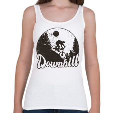 PRINTFASHION Downhill bringás - Női atléta - Fehér női trikó