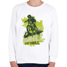 PRINTFASHION Downhill - Gyerek pulóver - Fehér gyerek pulóver, kardigán